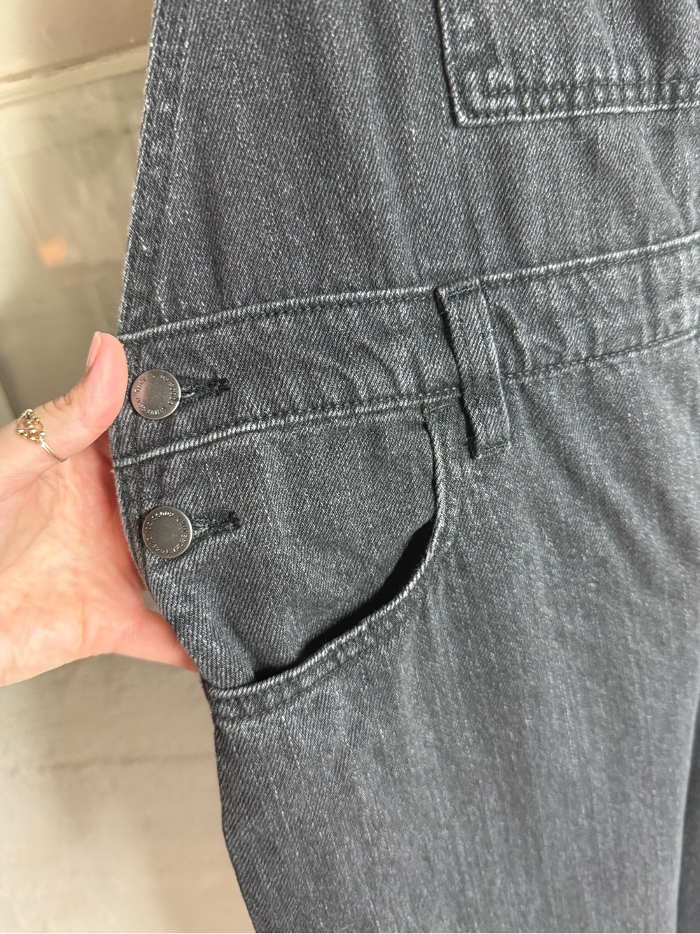 Universal Thread Black Denim Overalls Jumpsuit - Picture 5 of 9